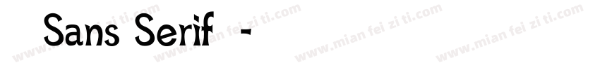 浓缩的Sans Serif生长字体转换
